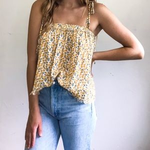 Daisy Tie-Strap Tank Top
